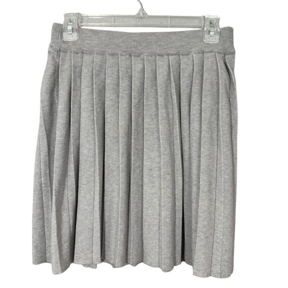 OntWelfth Knit Pleated Womens Mini Skirt Size S Y2K Minimalist Preppy Clean Girl